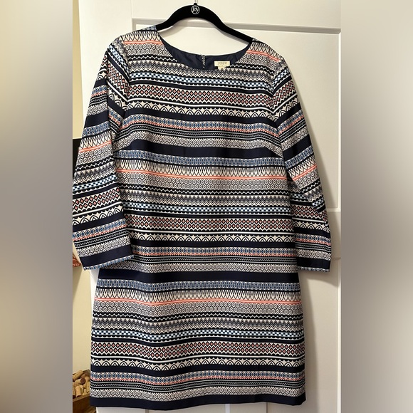 J Crew multi print dress, size 6 - Picture 2 of 2